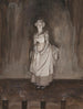 Studium do ilustracji epilogu "She Stoops to Conquer" Olivera Goldsmitha - Edwin Austin Abbey — widok dzieła