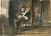 Studium do Czerwonej litery - Edwin Austin Abbey — widok dzieła