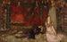 Scena z dramatu w Hamlecie Akt III Scena II - Edwin Austin Abbey — widok dzieła