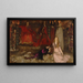 Scena z dramatu w Hamlecie Akt III Scena II - Edwin Austin Abbey — oprawiony obraz na ścianie