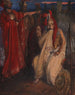Troilus i Kressida przed namiotem Agamemona Kressida i jej wujek - Edwin Austin Abbey — widok dzieła