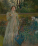 Kobieta w ogrodzie - Edwin Austin Abbey — widok dzieła