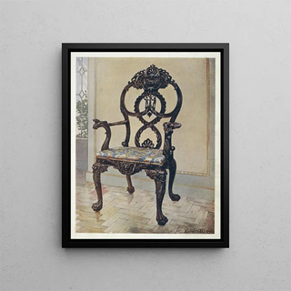 Edwin Foley - Carved early Chippendale chairmans chair.webp