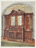 Biblioteka zamknięta z rzeźbionego mahoniu w stylu Chippendale - Edwin Foley — widok dzieła