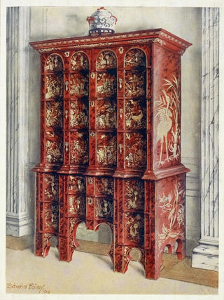 Edwin Foley - Red and gilt lacquer double chest of drawers.webp