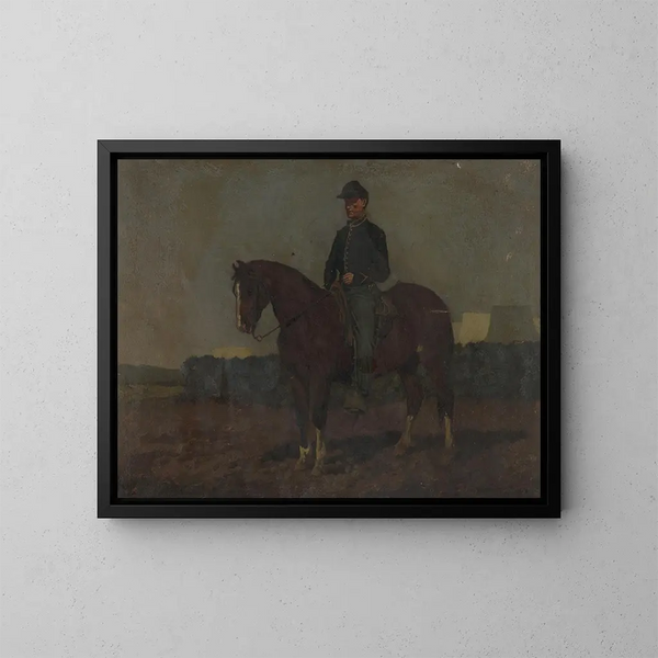 Ordynans konny w Rappahannock Station, Wirginia - Edwin Forbes — oprawiony obraz na ścianie