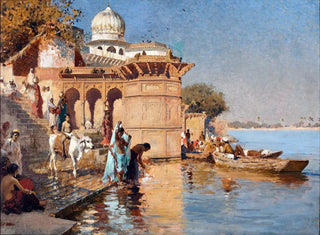 Edwin Lord Weeks - Along the Ghats Mathura.webp