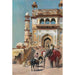 Przed wielką meczet Jami Masjid, Mathura, Indie - Edwin Lord Weeks — widok dzieła