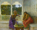 Figury w wnętrzu z ogrodem palm nad nim (Konflikt przypadków) - Edwin Lord Weeks — widok dzieła