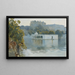Jezioro w Udaipur, Indie - Edwin Lord Weeks — oprawiony obraz na ścianie