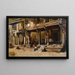 Marchands le long d'une rue à Bombay - Edwin Lord Weeks — oprawiony obraz na ścianie