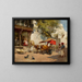 Dziewczęta z Nautch i Gharry w Ahmedabad - Edwin Lord Weeks — oprawiony obraz na ścianie