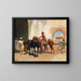 Sprzedawca perskich koni w Bombaju - Edwin Lord Weeks — oprawiony obraz na ścianie