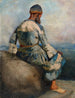 Perski chłop na kamieniu - Edwin Lord Weeks — widok dzieła