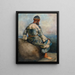 Perski chłop na kamieniu - Edwin Lord Weeks — oprawiony obraz na ścianie