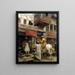 Scena uliczna w Indiach - Edwin Lord Weeks — oprawiony obraz na ścianie