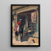 Sprzedawca uliczny w Ahmedabad - Edwin Lord Weeks — oprawiony obraz na ścianie