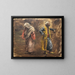 Studium dwóch postaci - Edwin Lord Weeks — oprawiony obraz na ścianie