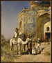 Stara meczet z niebieskimi dachówkami na zewnątrz Delhi, Indie - Edwin Lord Weeks — widok dzieła