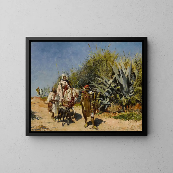 La Procession - Edwin Lord Weeks — oprawiony obraz na ścianie