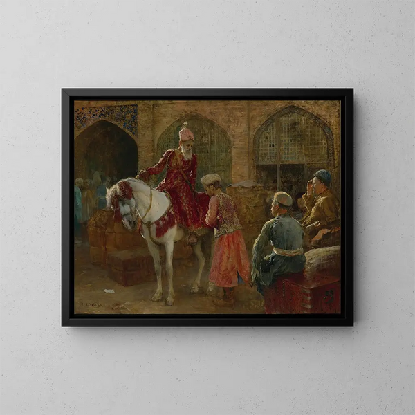 Le grand vizir - Edwin Lord Weeks — oprawiony obraz na ścianie