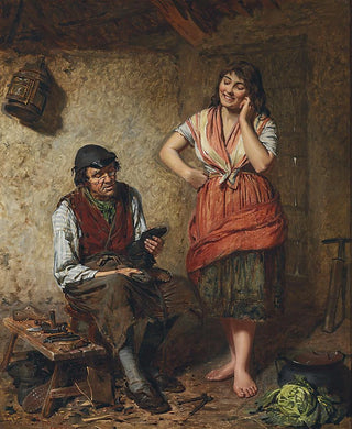 Nowe buty - Edwin Thomas Roberts — widok dzieła