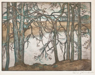 Rivage du lac avec des roseaux - Eero Järnefelt — widok dzieła