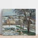 Reprodukcja obrazu Efekt Śniegu w L'Hermitage, Pontoise - Camille Pissarro