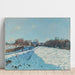 Reprodukcja obrazu Efekt Śniegu w Louveciennes - Alfred Sisley