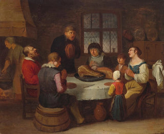 Egbert Van Heemskerck - Prayer before the meal.webp