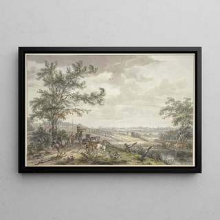 Egbert van Drielst - Landscape with Pack Donkeys near Hilversum.webp