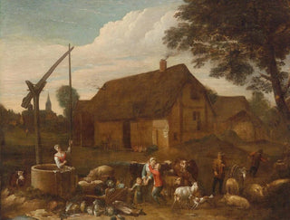 Egbert van der Poel - In a Farmyard.webp