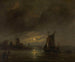 Widok nocny - Egide Linnig — widok dzieła