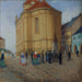 Kościół w Auscha - Emil Orlik — widok dzieła