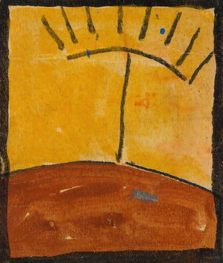 abstrakcyjnego krajobrazu z wschodem słońca - Egon Schiele — widok dzieła