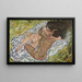 L'Étreinte - Egon Schiele — oprawiony obraz na ścianie