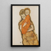 Matka i dziecko - Egon Schiele — oprawiony obraz na ścianie