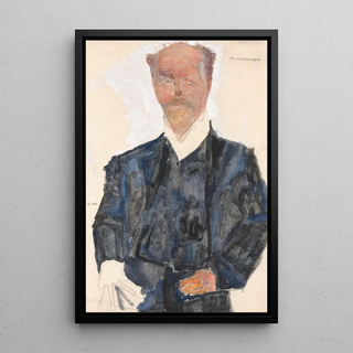 Reprodukcja obrazu portret Otto Wagner - Egon Schiele