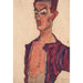 Reprodukcja obrazu Autoportrait grimaçant - Egon Schiele