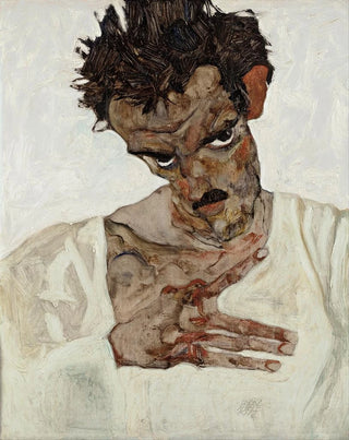 Egon Schiele - SelfPortrait With Lowered Head.webp