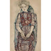 Kobieta siedząca - Egon Schiele — widok dzieła