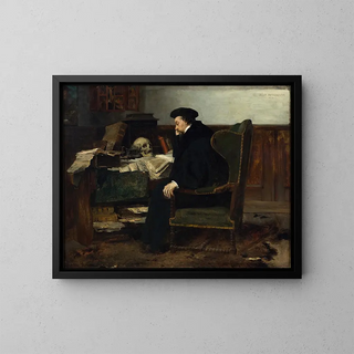 Eilif Peterssen - Absorbed in his Studies.webp