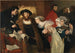 Christian II podpisujący Order wykonania Torben Oxe - Eilif Peterssen — widok dzieła
