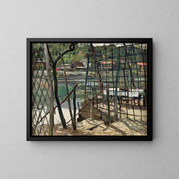 pejzaż z Meudon, Francja - Eilif Peterssen — oprawiony obraz na ścianie