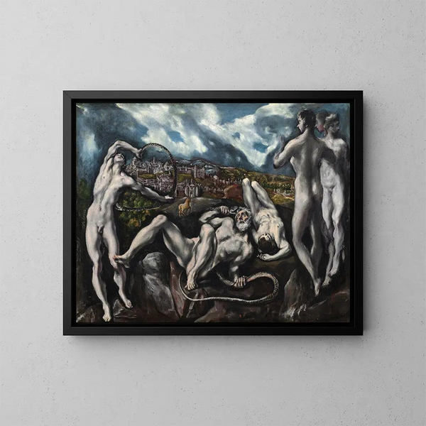 Laokoon - El Greco — oprawiony obraz na ścianie