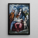 La Sainte Famille avec sainte Anne et l'enfant Jean-Baptiste - El Greco — oprawiony obraz na ścianie