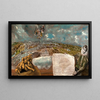 El Greco Domenikos Theotokopoulos - View and Plan of Toledo.webp