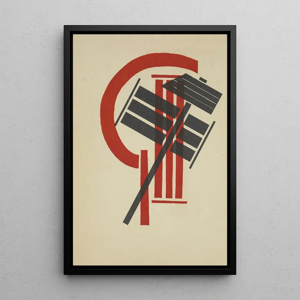 Międzynarodowy Obraz - El Lissitzky — oprawiony obraz na ścianie