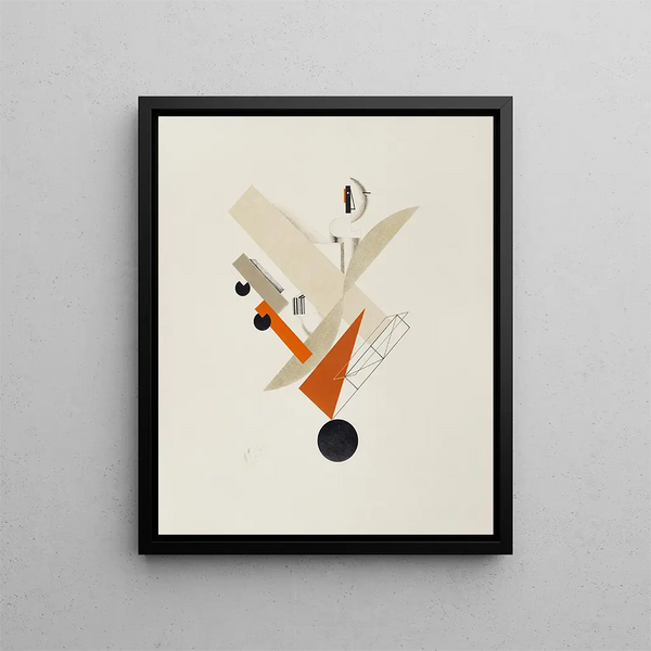 Le Globe-trotter - El Lissitzky — oprawiony obraz na ścianie