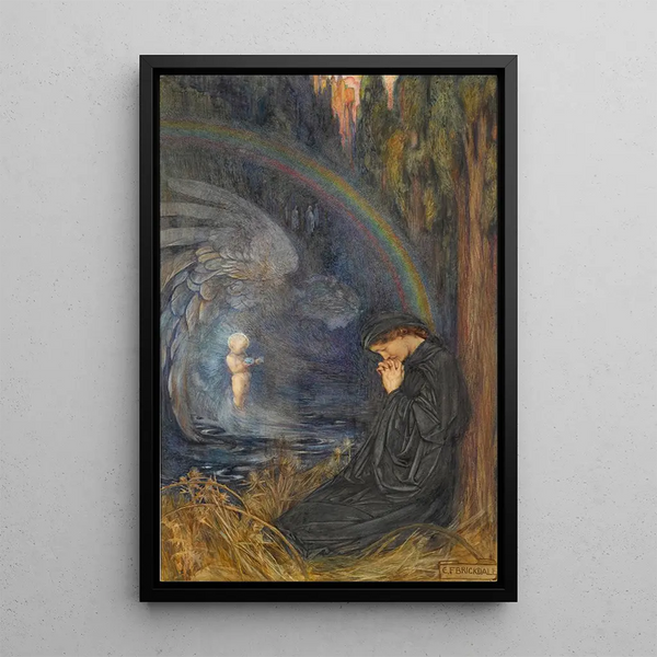L'Enfant Posthume - Eleanor Fortescue-Brickdale — oprawiony obraz na ścianie